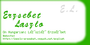erzsebet laszlo business card